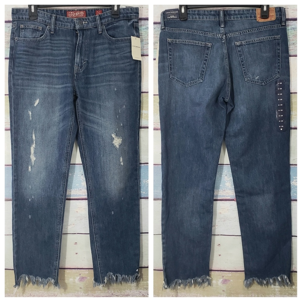 Lucky Brand Sienna Slim Boyfriend Mid Rise